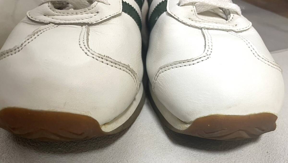[Y747] Adidas оригинал /adidas ORIGINALS/27.5./ мужской / спортивные туфли / обувь /COUNTRY/ белый зеленый / текущее состояние товар 