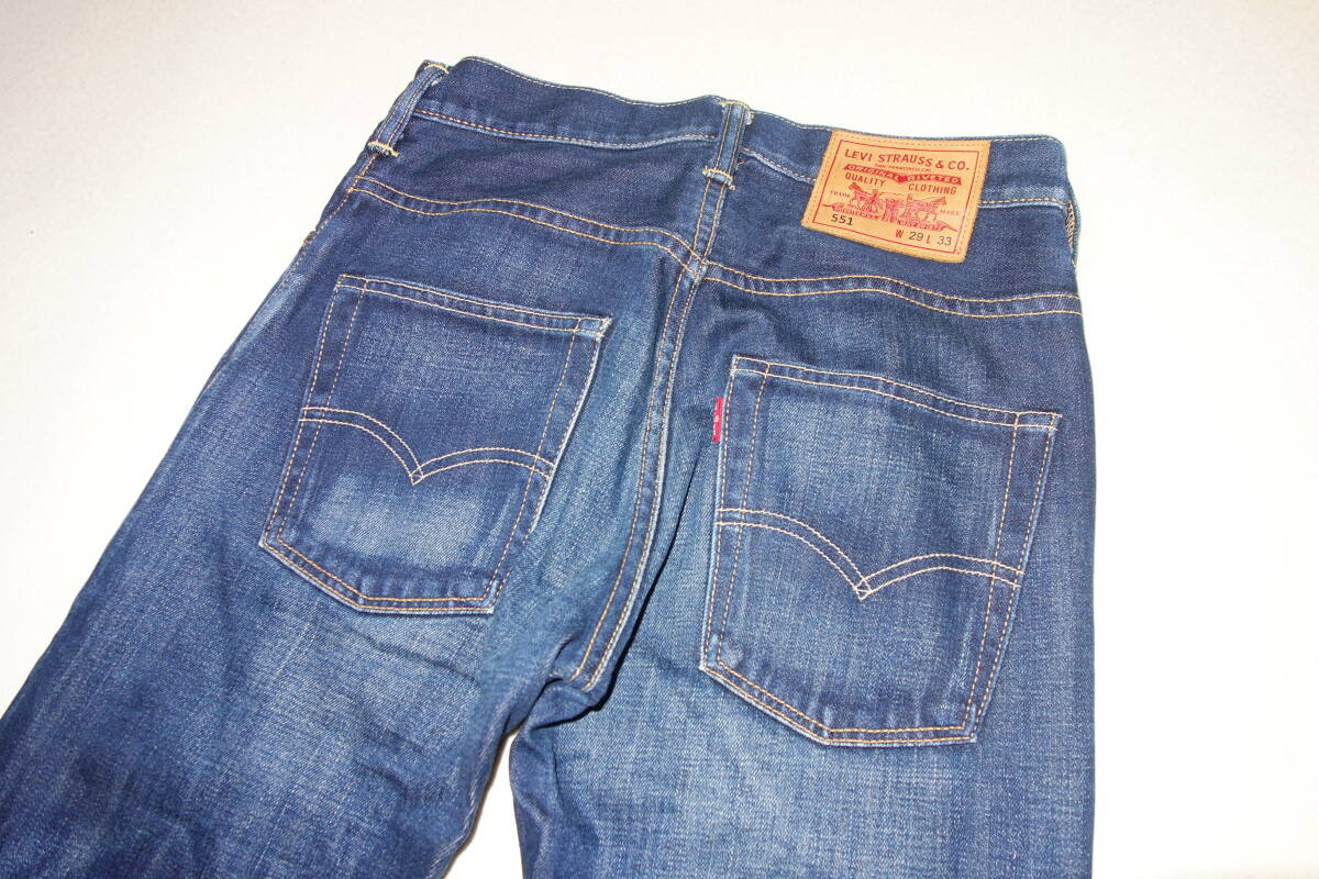 Levi's リーバイス 551 W29 L33 デニム ジーンズ チェーンステッチ_画像5