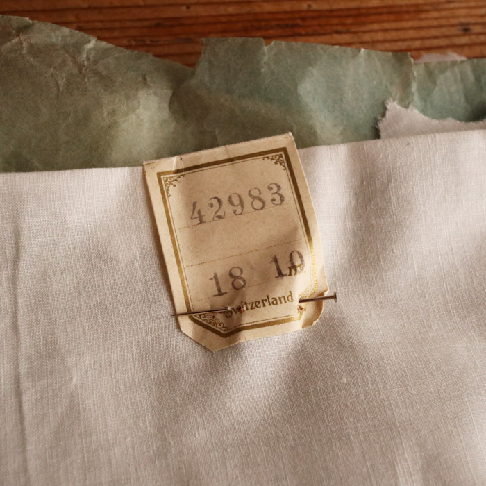 [318]8.3m! antique Vintage race white cotton f rule do squirrel ska LAP paper tag unused hand made. raw materials remake 