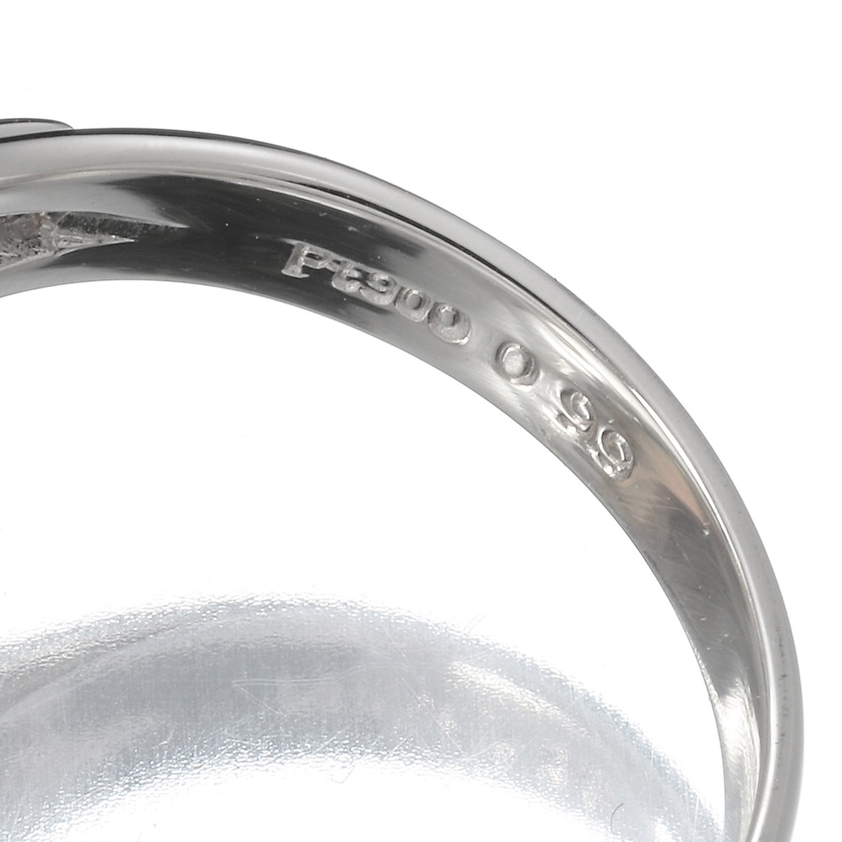 ヘイローデザインリング 指輪 オパール 0.99ct ダイヤモンド 0.25ct Pt900 10号 中古 プレラブド 返品OK『5％OFFクーポン対象』_画像3