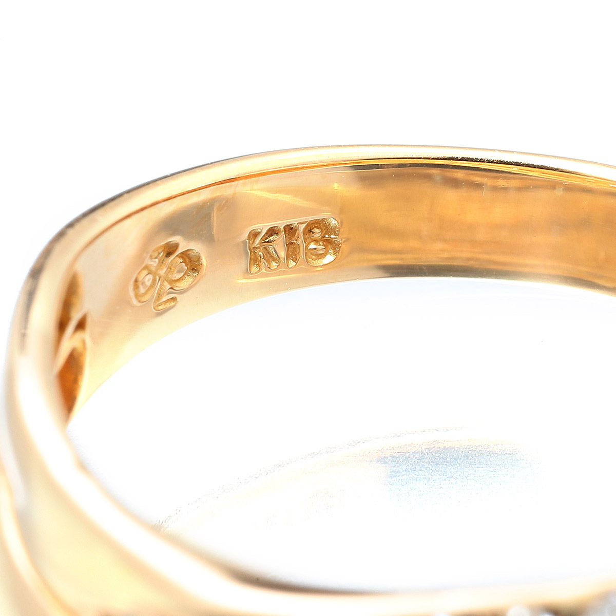 ジュエリーマキ デザインリング 指輪 ダイヤモンド K18 12号 MAKI 中古 プレラブド 返品OK『5％OFFクーポン対象』_画像3