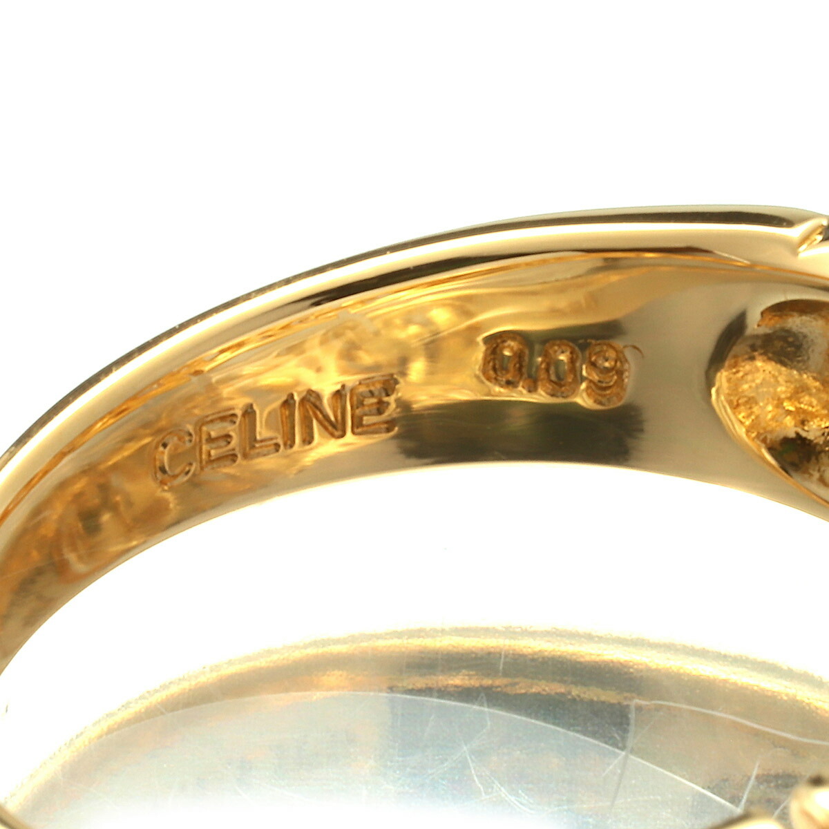セリーヌ デザインリング 指輪 ダイヤモンド 750 11号 CELINE 中古 プレラブド 返品OK『5％OFFクーポン対象 』_画像3