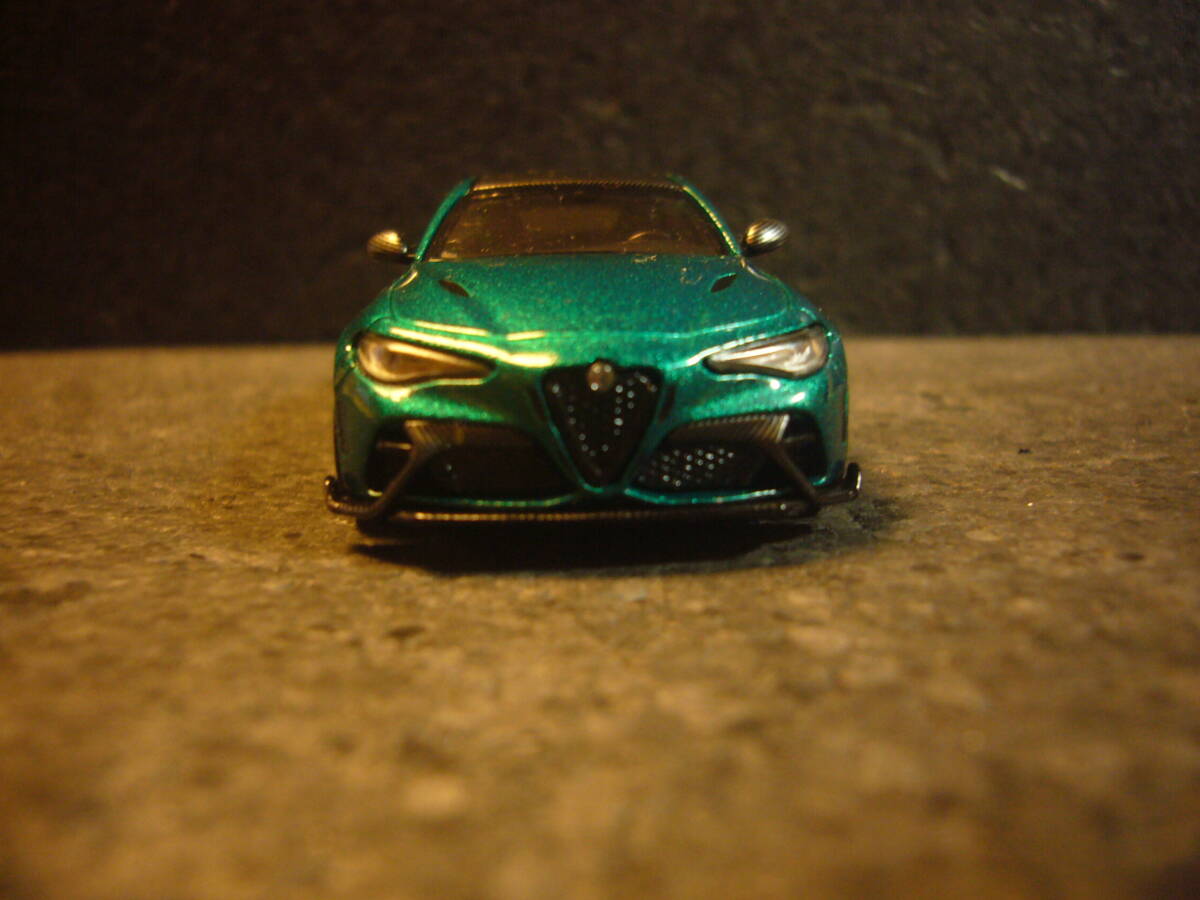 BBR 1/64 литье под давлением модель Alpha Romeo Giulia GTAm green metallic lik