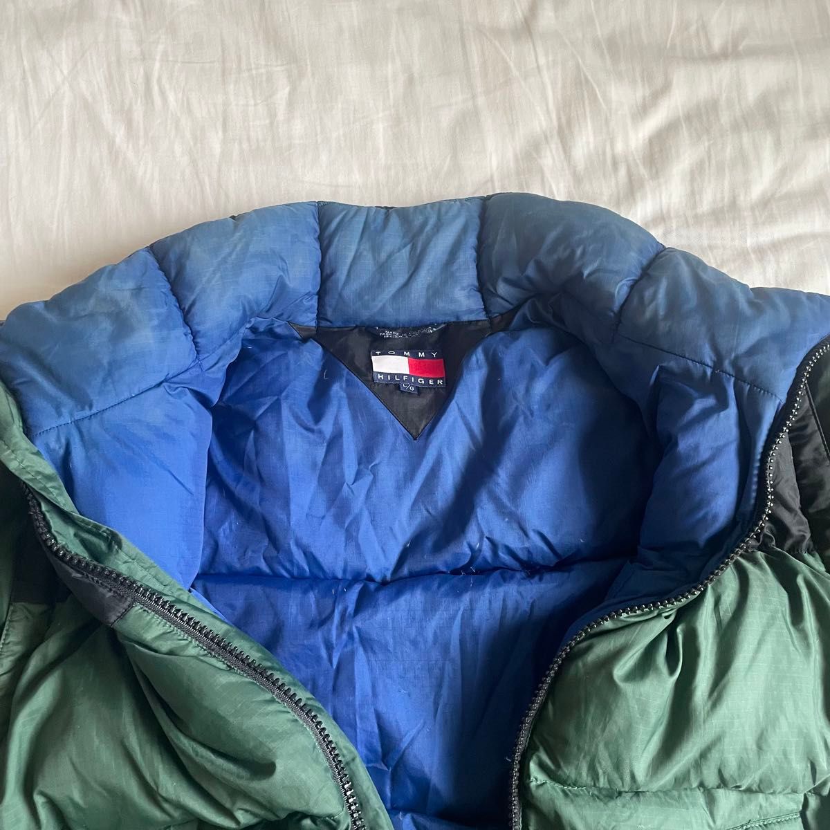 【vintage】90s tommy hilfiger 2wayダウンジャケット