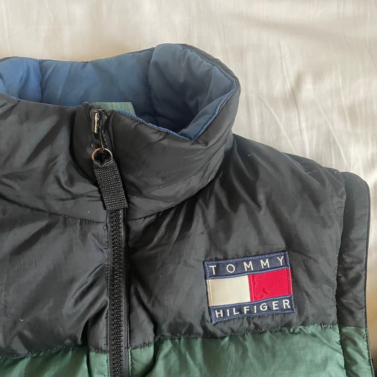 【vintage】90s tommy hilfiger 2wayダウンジャケット