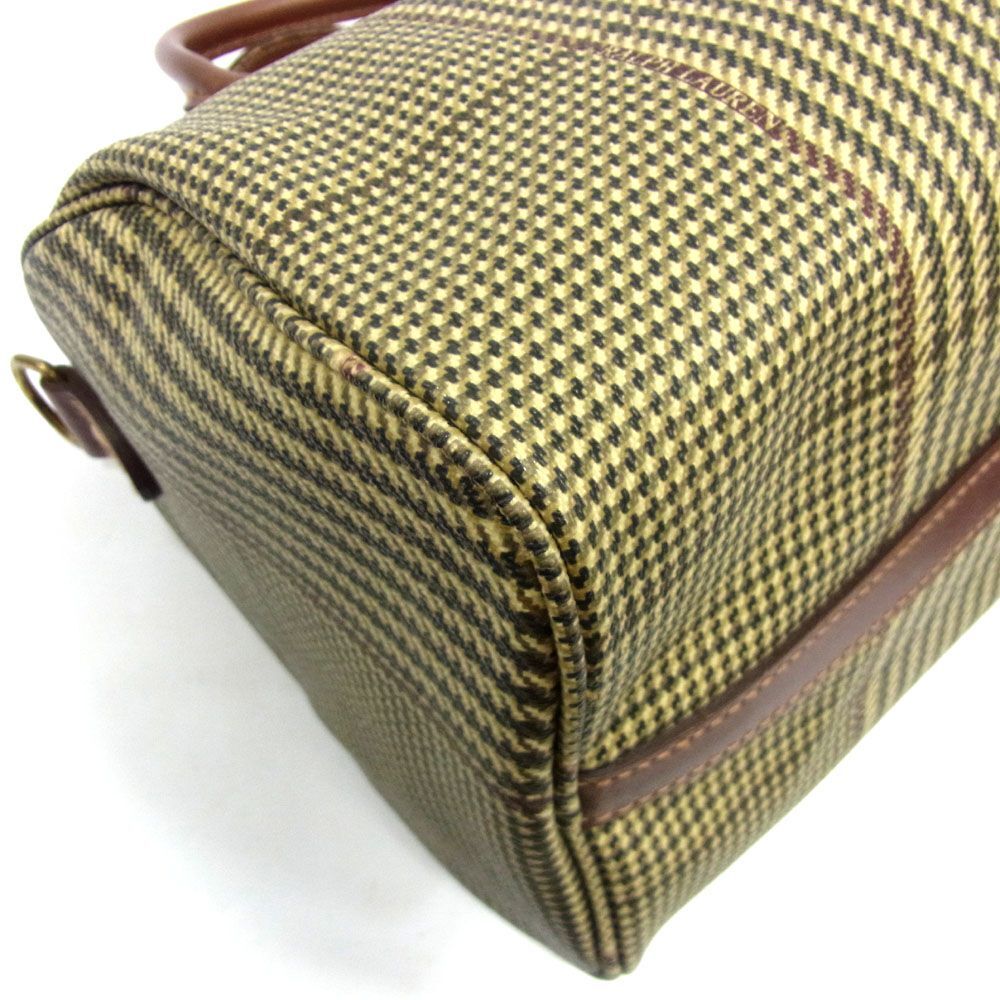 *Ralph Lauren Ralph Lauren Mini сумка "Boston bag" верх руль рука кожа Glenn проверка женский стандартный товар 1 иен старт 