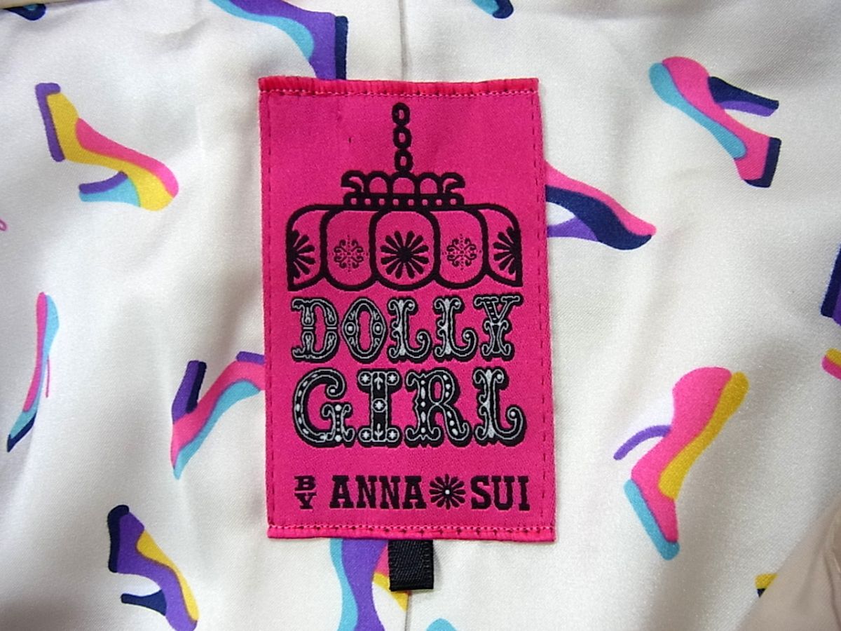  прекрасный товар #DOLLY GIRL by ANA SUI Anna Sui springs Mod's Coat оборка цветок biju- имеется весна предмет женский 