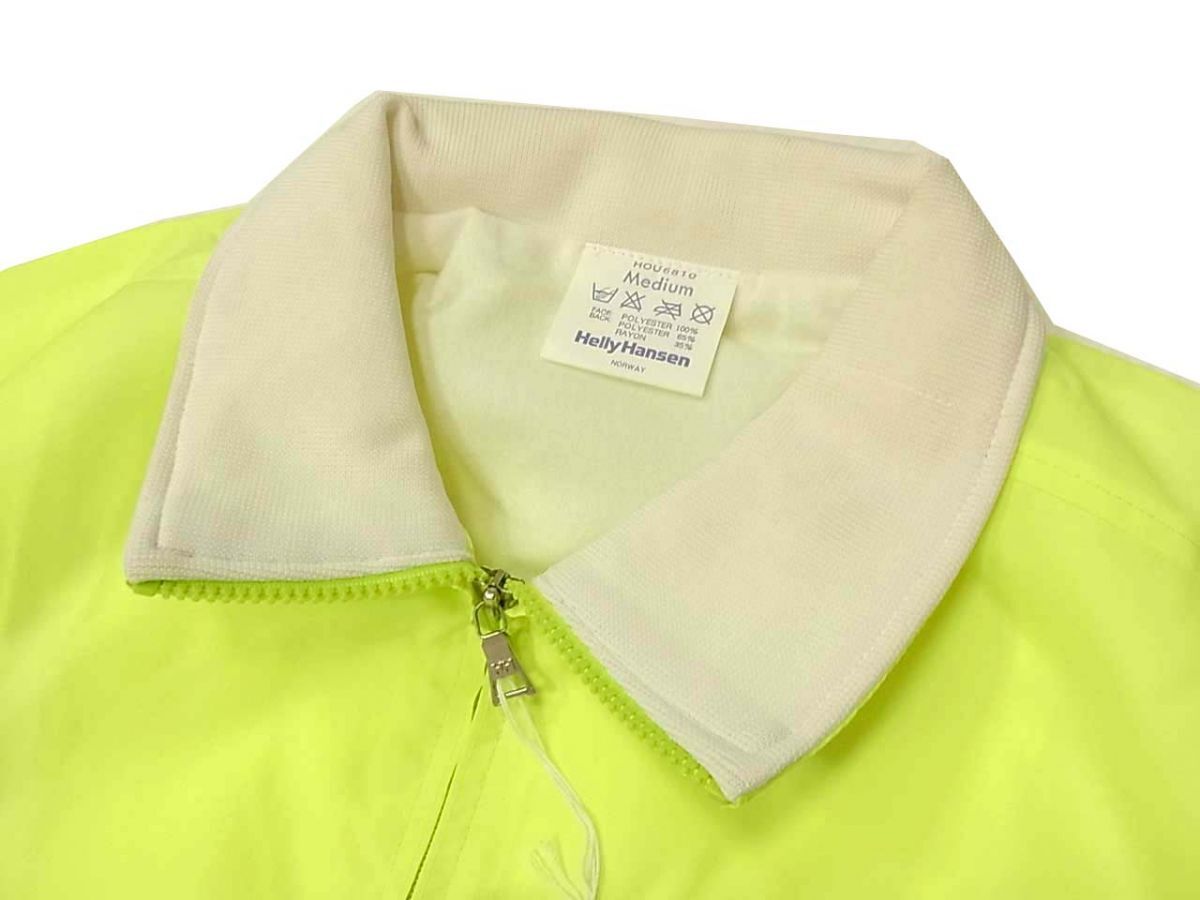  new goods regular price 13,800 jpy *HELLY HANSEN Helly Hansen stand Zip jacket Logo fluorescence color men's 1 jpy start 