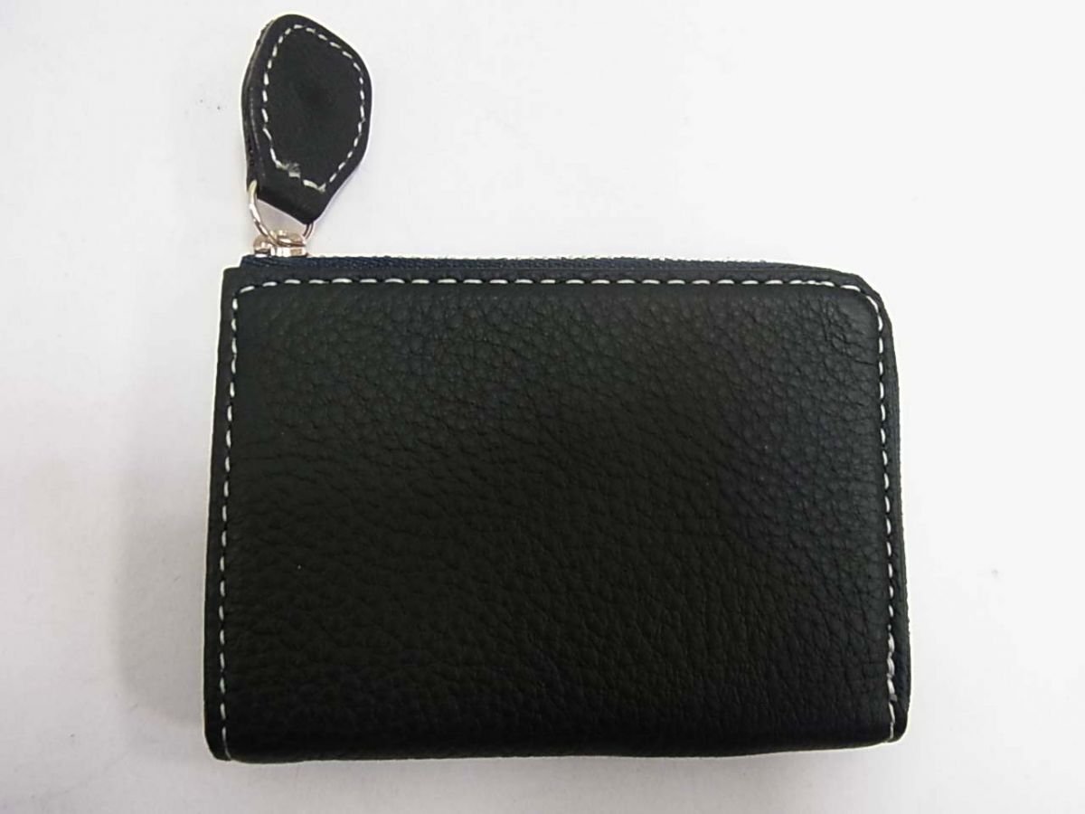  unused goods *Kitamura Kitamura leather coin case change purse . leather wallet lady's made in Japan original leather 1 jpy start 