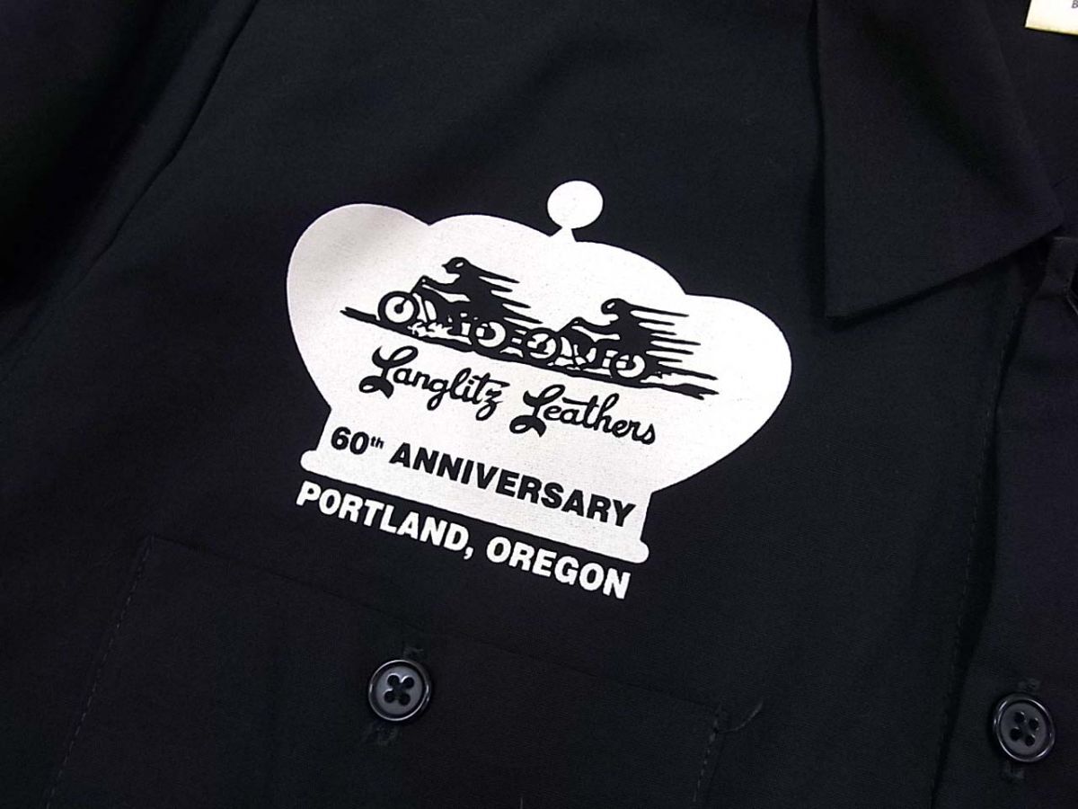 ◆Langlitz Leathers ラングリッツレザーズ 長袖 ワークシャツ 60th anniversary USA製 メンズ_画像6