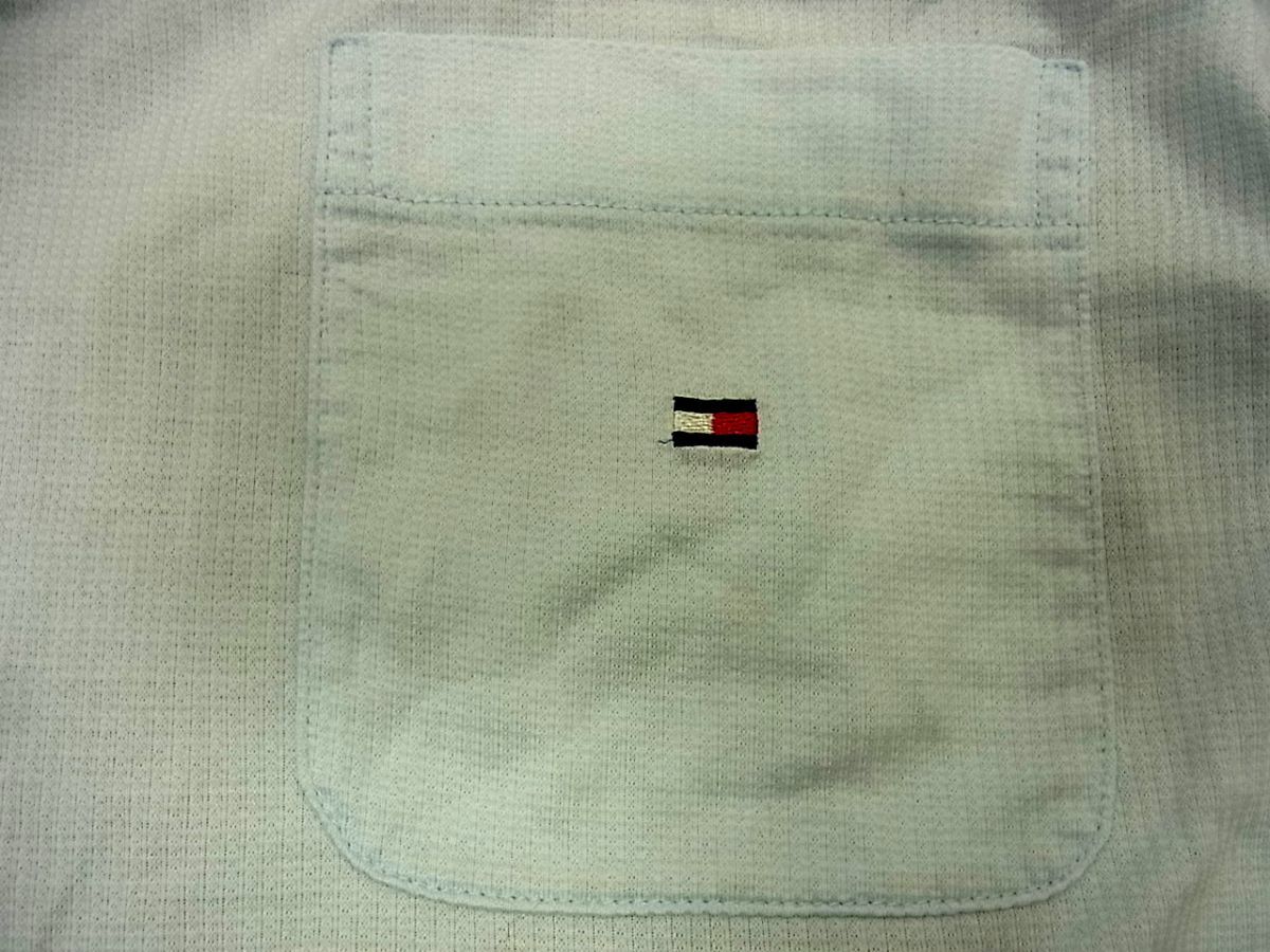 ■TOMMY HILFIGER 半袖 スキッパーポロシャツ Mercerised Cotton トミーヒルフィガー 夏物 メンズ 1円スタート_画像4