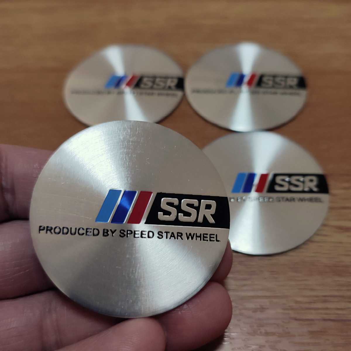 【SSR】ホイール センターキャップ 45mm 4P【シルバー】トヨタ 日産 ホンダ 三菱 スズキ マツダ スバル ダイハツ等の純正社外品に_画像5