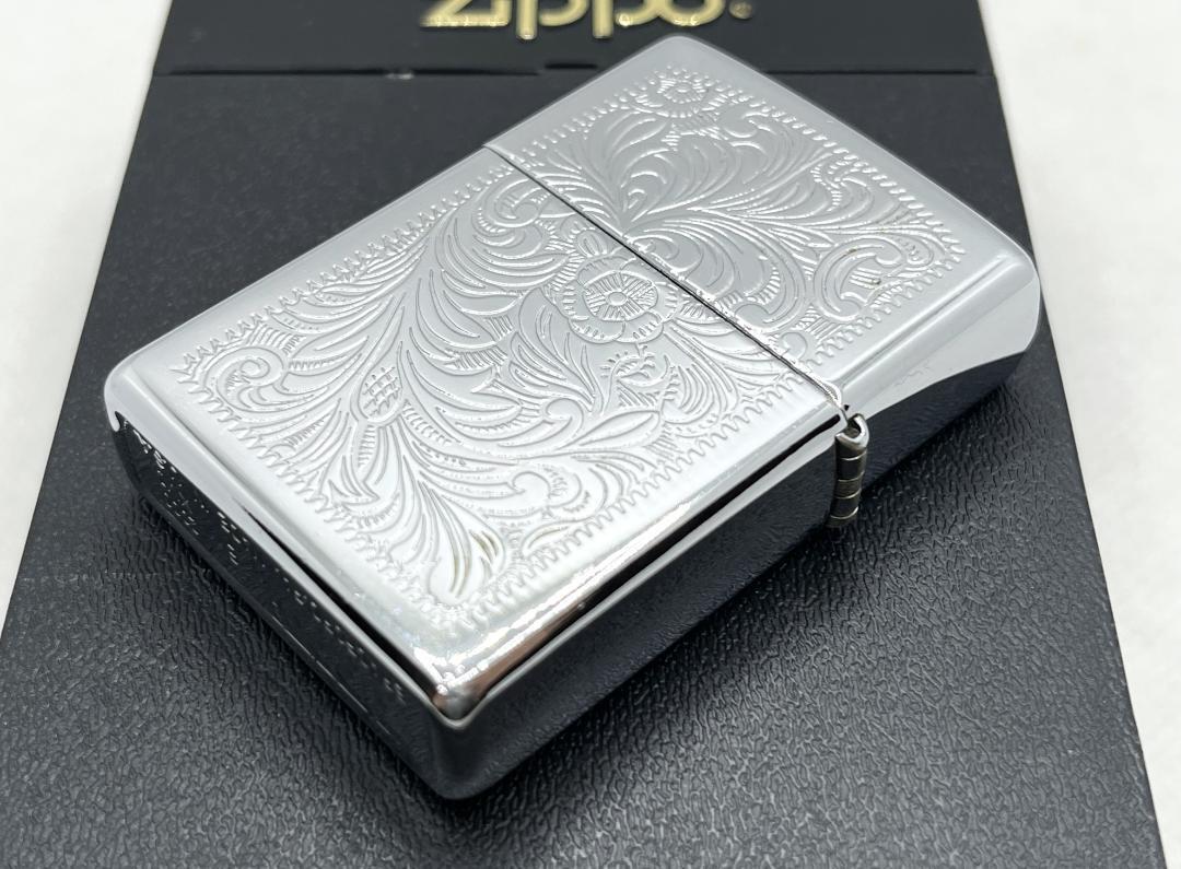 超美品 ZIPPO ジッポー 2000年 ベネチアン 唐草 両面 ライター_画像3