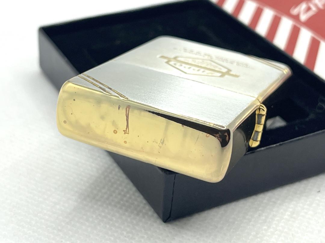 未使用 ZIPPO ジッポー 1937レプリカ ダイアゴナルライン ライター コンビ色_画像7