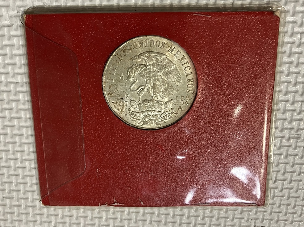  メキシコ オリンピック 25ペソ記念硬貨 1968年 メダル コイン 銀貨 貨幣　五輪　MEXICO OLYMPC_画像2