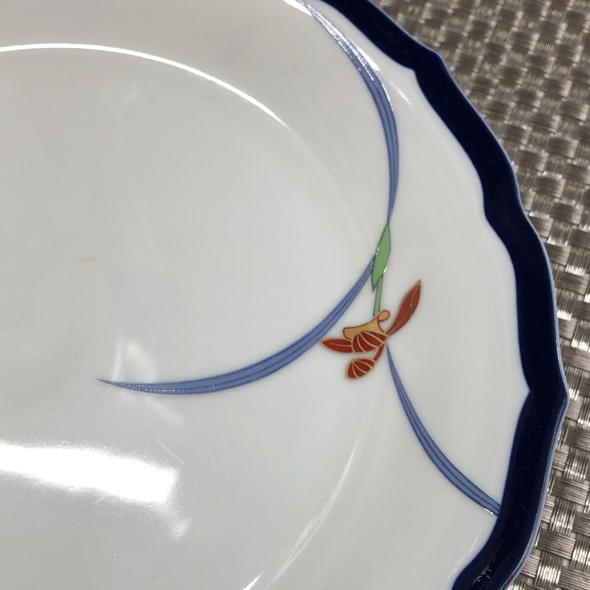 【中古/現状品/KU】KORANSHA 香蘭社 オーキッドレース 中皿 盛皿 平皿 約25.5cm 陶器 和食器　MZ0516_画像5
