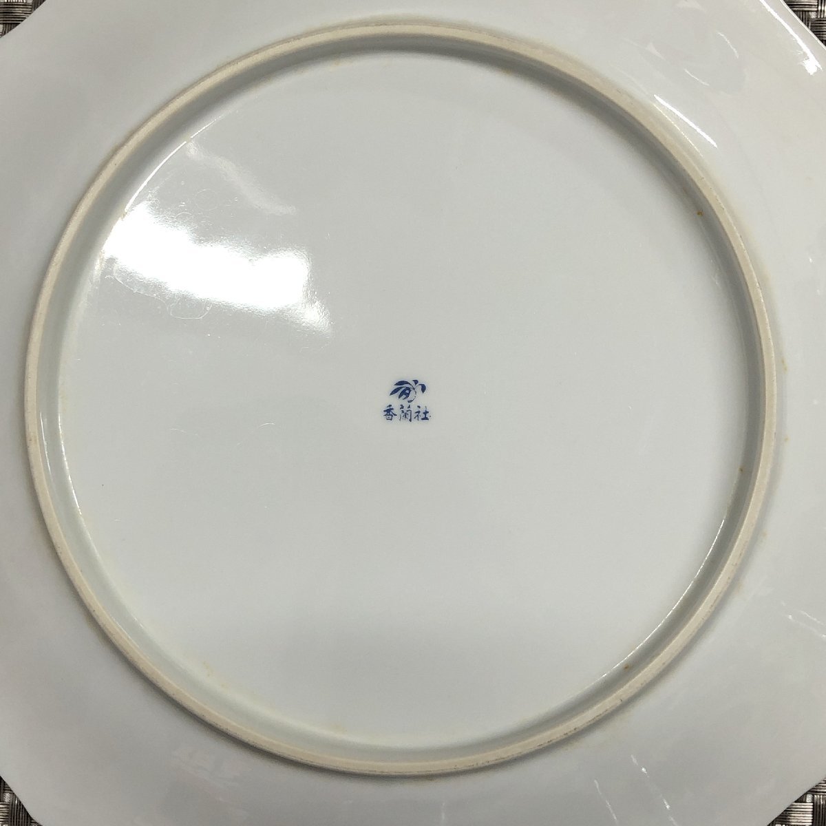 【中古/現状品/KU】KORANSHA 香蘭社 オーキッドレース 中皿 盛皿 平皿 約25.5cm 陶器 和食器　MZ0516_画像7