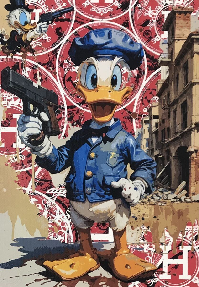 DEATH NYC art poster worldwide limitation 100 sheets tizma Land Donald Duck pop art s Crew jiDisney Hermes limitation present-day art 