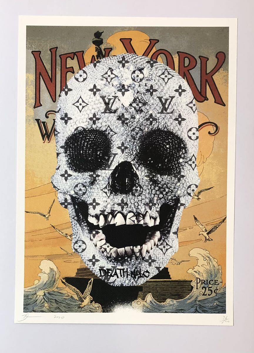 DEATH NYC art poster worldwide limitation 100 sheets pop art dami Anne is - -stroke god. love therefore .VUITTON Vuitton New York limitation present-day art 