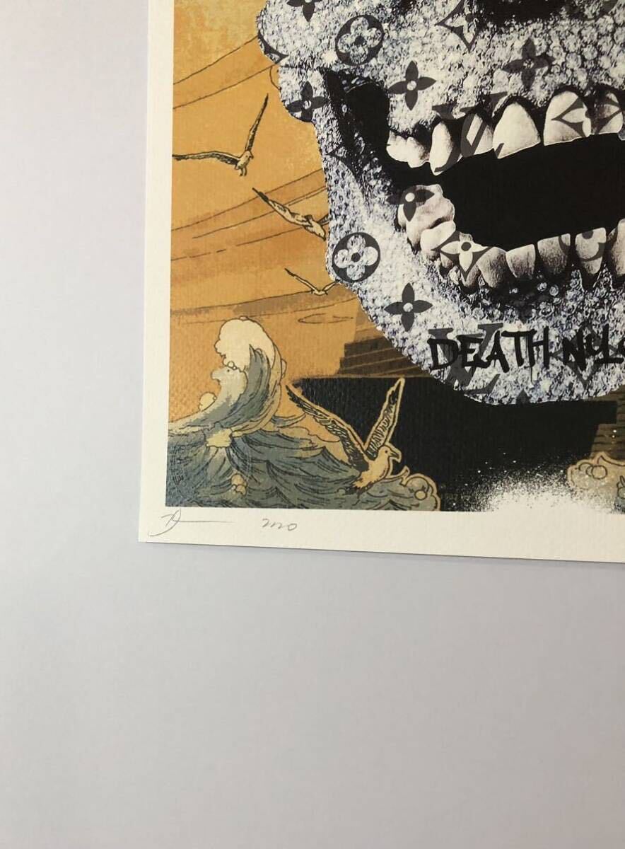 DEATH NYC アートポスター 世界限定100枚 ポップアート ダミアンハースト 神の愛のために VUITTON ヴィトン ニューヨーク 限定 現代アート _画像3