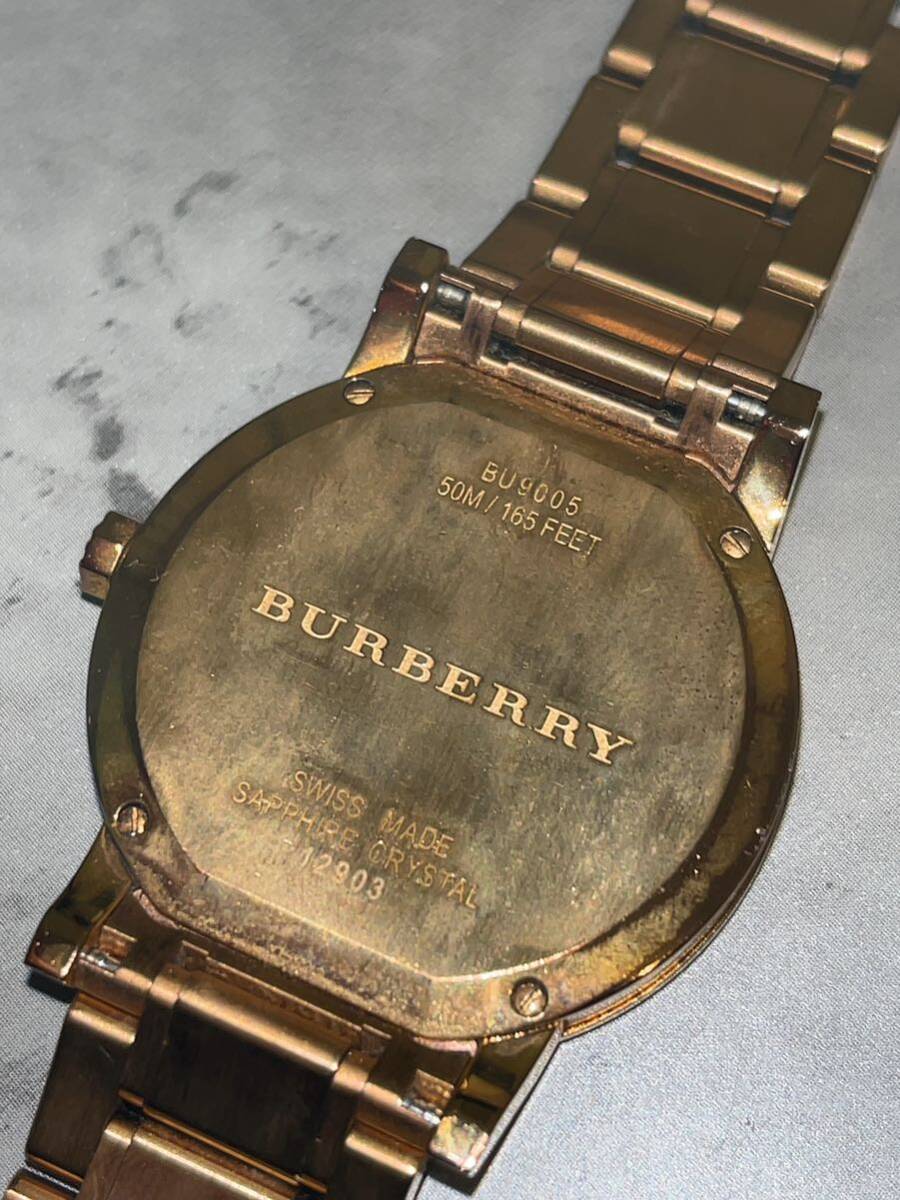 BURBERRY バーバリー BU9005 シティ グレー文字盤 ケース付 腕時計 時計 の画像5