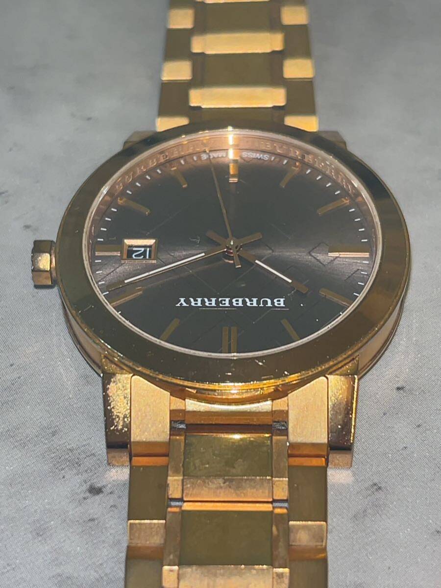 BURBERRY バーバリー BU9005 シティ グレー文字盤 ケース付 腕時計 時計 の画像8