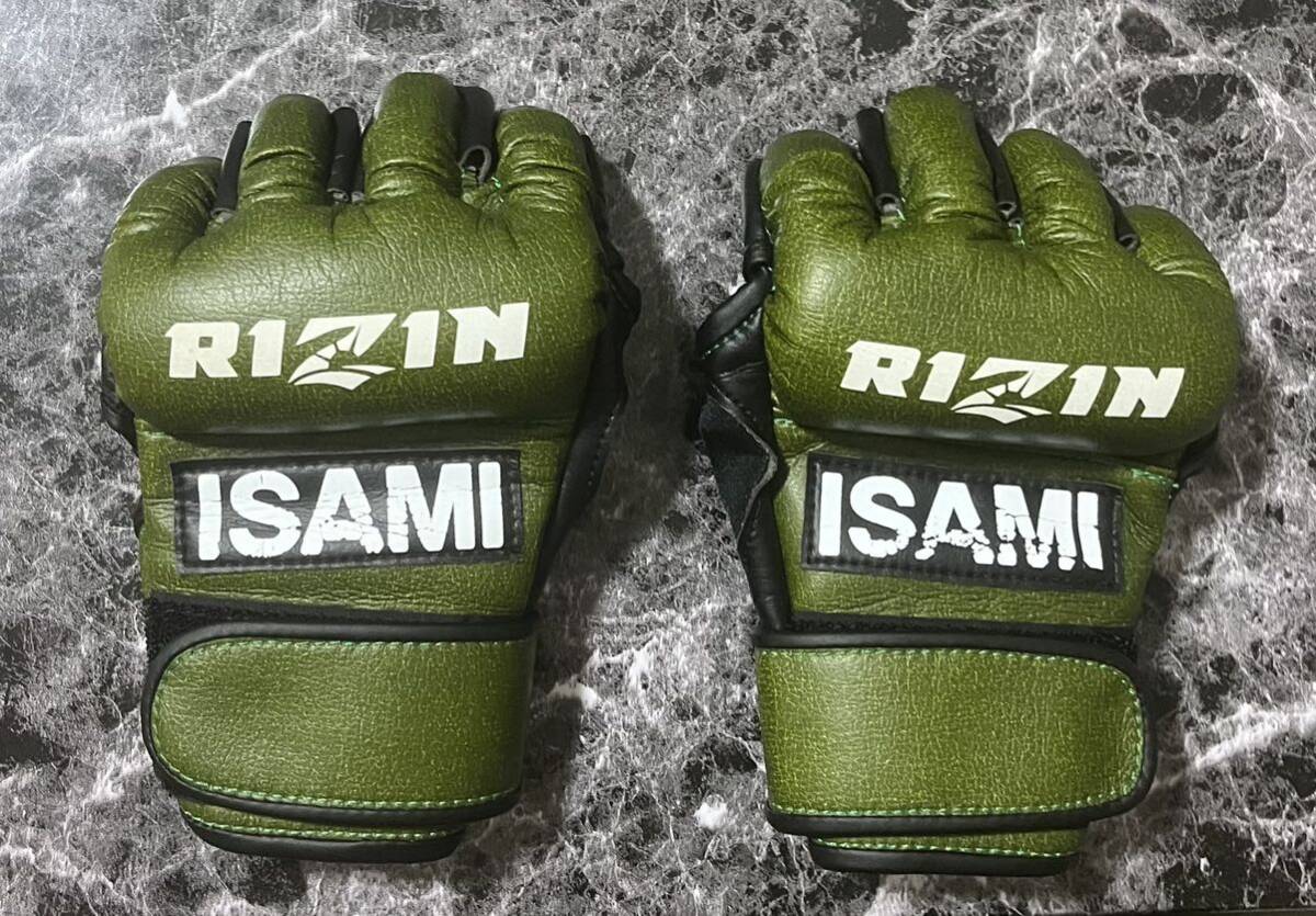 ISAMI イサミ RIZIN オープンフィンガーグローブ 合皮 日本製 rz ISAMI イサミ RIZIN オープンフィンガーグローブ 合皮 日本製 rz