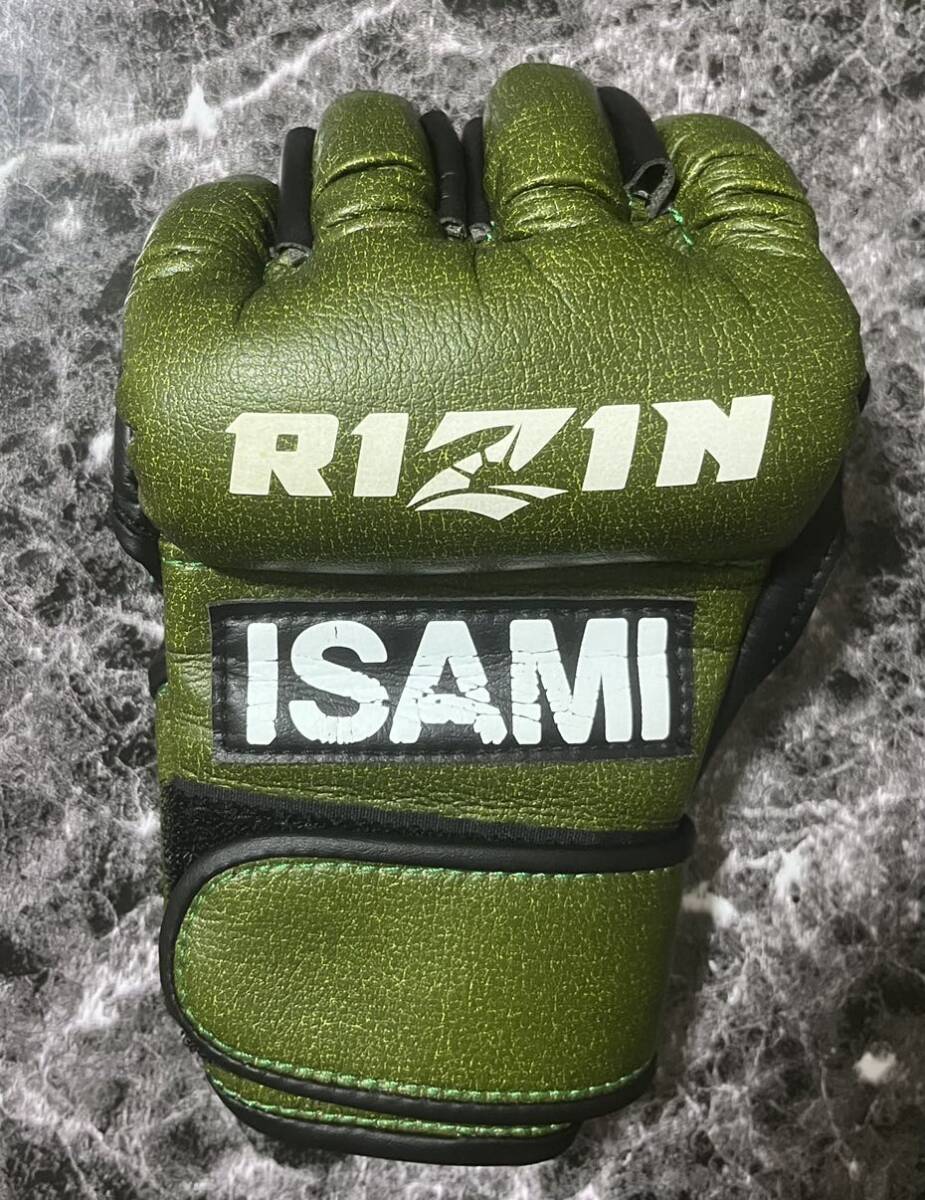 ISAMI イサミ RIZIN オープンフィンガーグローブ 合皮 日本製 rz ISAMI イサミ RIZIN オープンフィンガーグローブ 合皮 日本製 rz