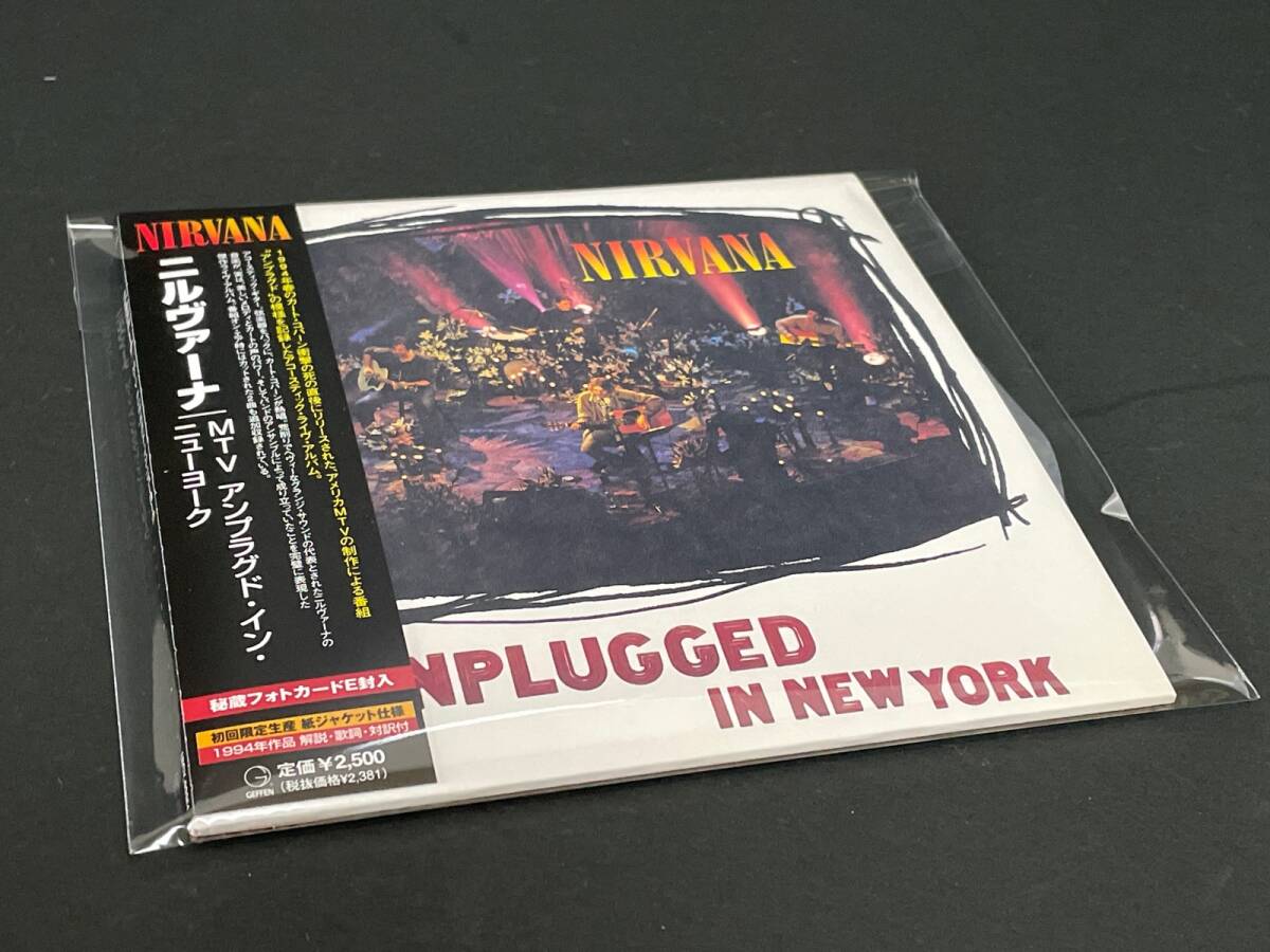 ♪［紙ジャケット仕様］帯付CD　ニルヴァーナ　MTV アンプラグド・イン・ニューヨーク　秘蔵フォトカードE封入　初回限定盤♪_画像5