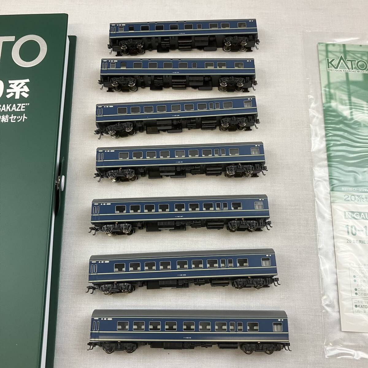 [5-134]鉄道模型 KATO カトー 10-1322 20系 寝台特急　あさかぜ ASAKAZE 7両　増結セット　N GAUGE _画像3