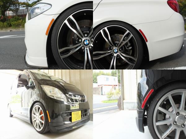 送料込 オレンジ リフレクター フェンダーマーカー 海外仕様 BMW ミニ クーパー MINI US 仕様 フロント サイド マーカー USDM 汎用 加工