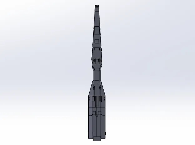 1/5000 レダII 3Dプリント 未組立 高速巡航艦 同盟軍 巡洋艦 FAST CRUISER LEDA II 宇宙船 宇宙戦艦 Spacecraft Space Ship Battleship_画像3