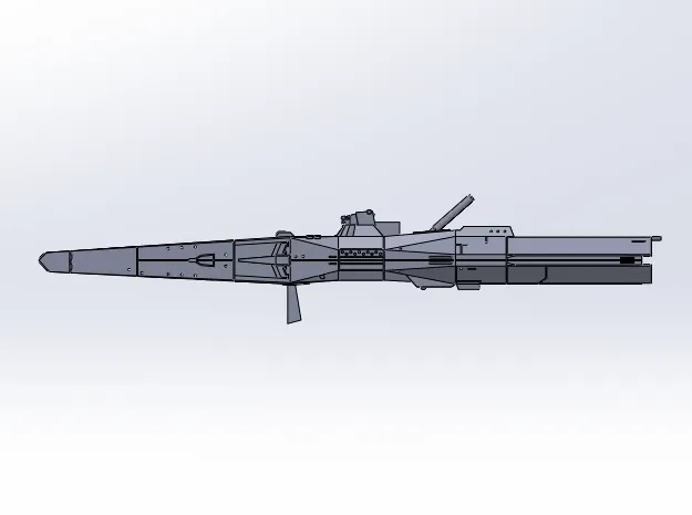 1/5000 レダII 3Dプリント 未組立 高速巡航艦 同盟軍 巡洋艦 FAST CRUISER LEDA II 宇宙船 宇宙戦艦 Spacecraft Space Ship Battleship_画像1