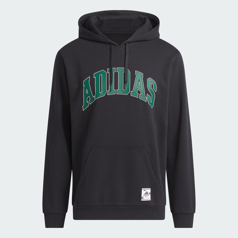 ★アディダス ADIDAS 新品 メンズ グラフィック パーカー プルオーバー ジャケット 黒 Lサイズ[IN4209-L] 二 弐★QWERの画像1