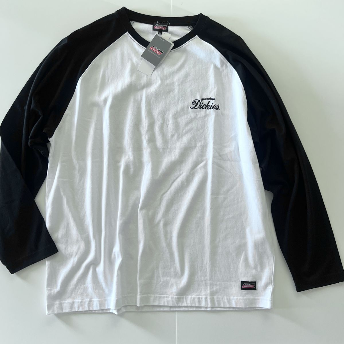 ★ディッキーズ Dickies 新品 メンズ バイク オートバイ バックプリント 長袖 ロング Tシャツ ロンT 白黒[41788504-49-4L] 一 三 零★QWER_画像5