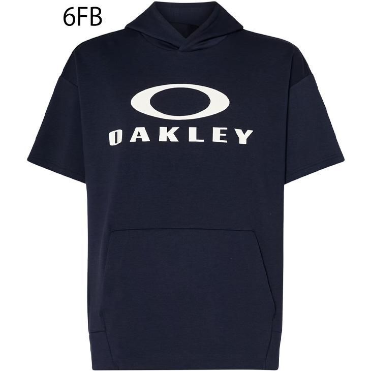* Oacley OAKLEY new goods men's . sweat speed . stretch comfortable sweat short sleeves Parker navy blue XXL size [FOA405142-6FB-JXXL] two 0 *QWER*