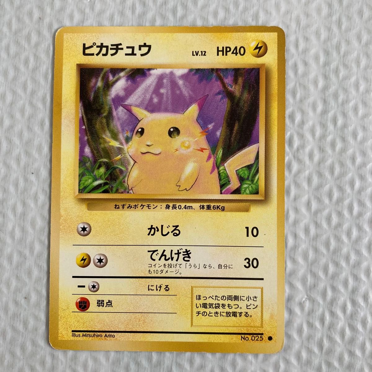 ポケモンカード ピカチュウ 旧裏面 旧裏 ポケカ マークなし ポケモンカード ピカチュウ 旧裏面 旧裏 ポケカ マークなし