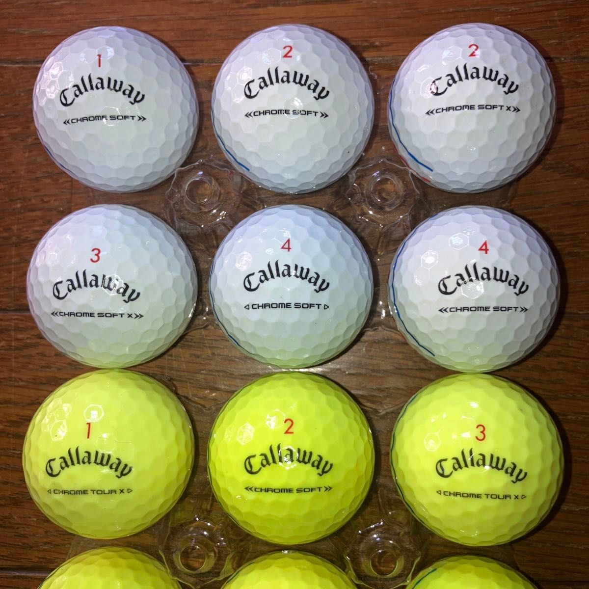 ロストボール　Callaway  CHROME SOFT  シリーズ  トリプルトラック　12球