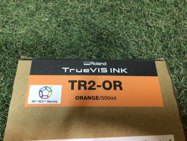 新品 Roland　（ローランド）TrueVIS INK TR2インク TR2-OR（オレンジ） 500ml 「2177」_画像3