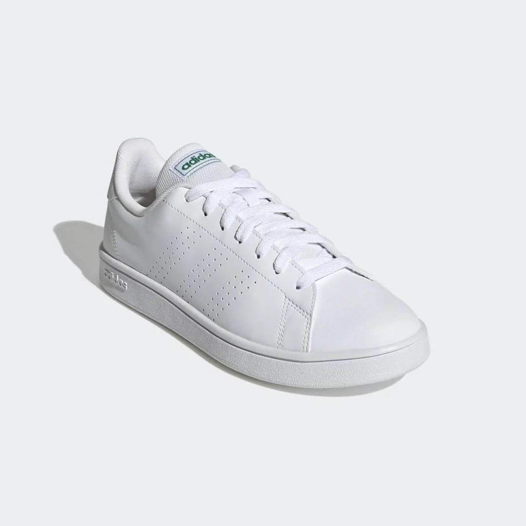 【新品】25cm アドバンテージベース ADVANTAGE BASE SHOES ホワイト 白/緑 スニーカー 靴シューズ adidas アディダス オリジナルス gw2063の画像1