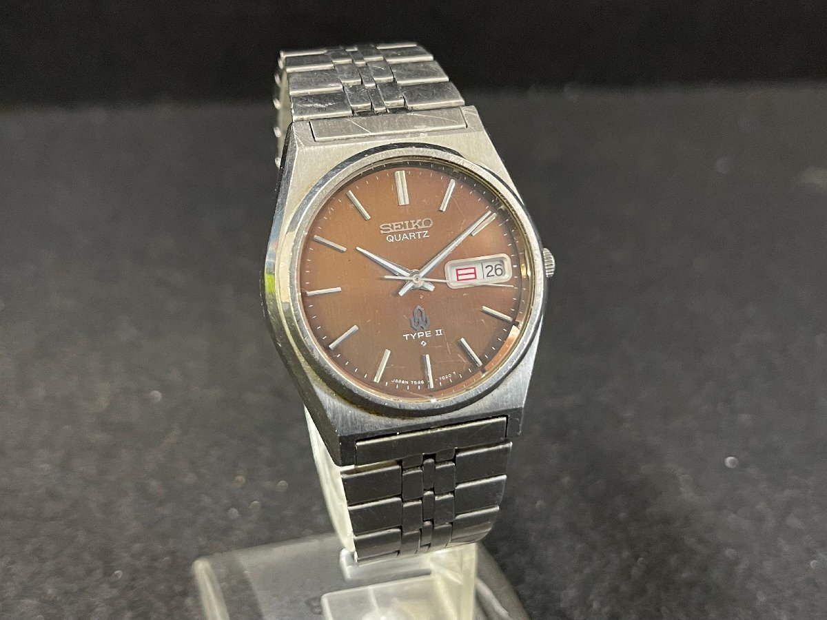 KK0604-102I SEIKO QUARTZ TYPEⅡ 7546-7050 腕時計 セイコー クォーツ メンズ腕時計 男性向けの画像1