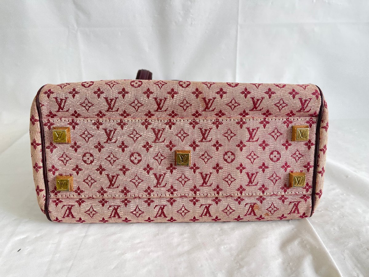 ST0605-10I ゆうパック着払い LOUIS VUITTON モノグラム ミニ ジョセフィーヌ PM ハンドバッグ VI1002/M92216 ルイ・ヴィトンの画像6