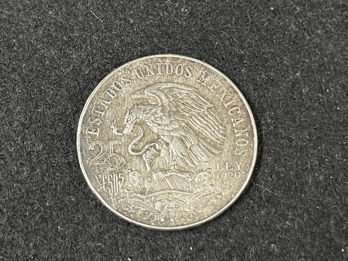 ST0605-30I　コンビニ決済のみ　メキシコ　オリンピックコイン　1968年　25ペソ　硬貨　貨幣_画像2