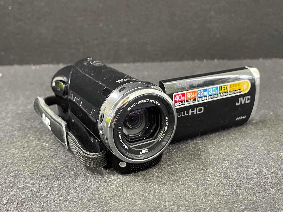 SM0605-69　ゆうパック着払い　JVC Everio GZ-E265 f=2.9-116mm 1:1.8　ハイビジョンメモリームービー　FULL FD ビデオカメラ　エブリオ_画像1