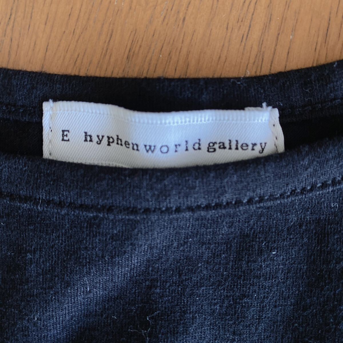 レイヤード タンクトップ E hyphen world gallery 付け裾 ストライプ 重ね着に