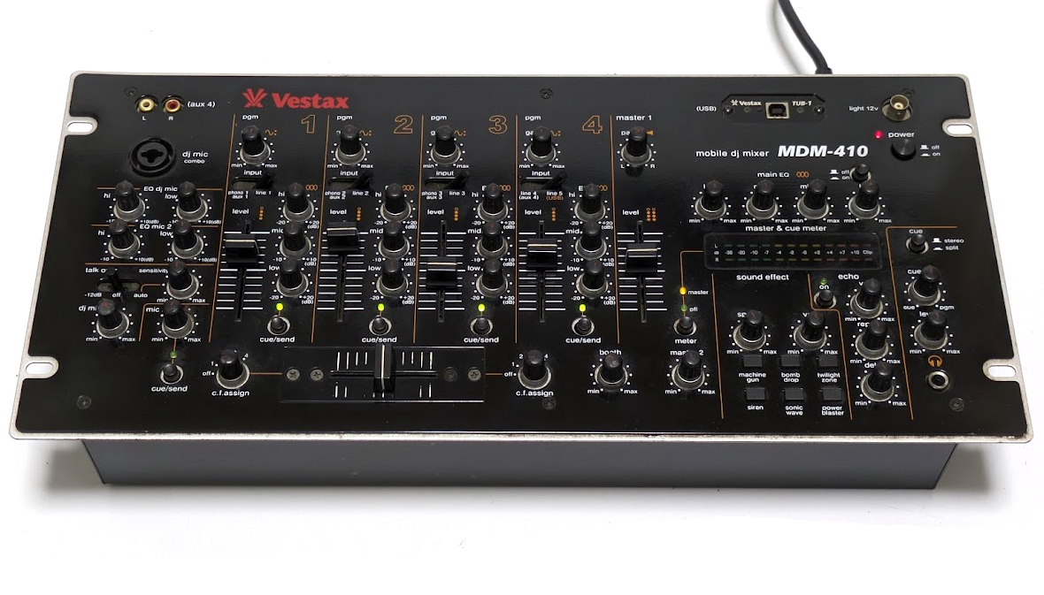 Vestax ベスタクス MDM-410 DJミキサー ピュンピュンマシーン レゲエ REGGAE DJ MIXER_画像1