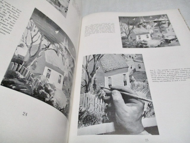 洋書　　『Casein Painting Methods and Demonstrations』　　　　　Henry Gasser(著) 　　　　　　1954年？_画像6