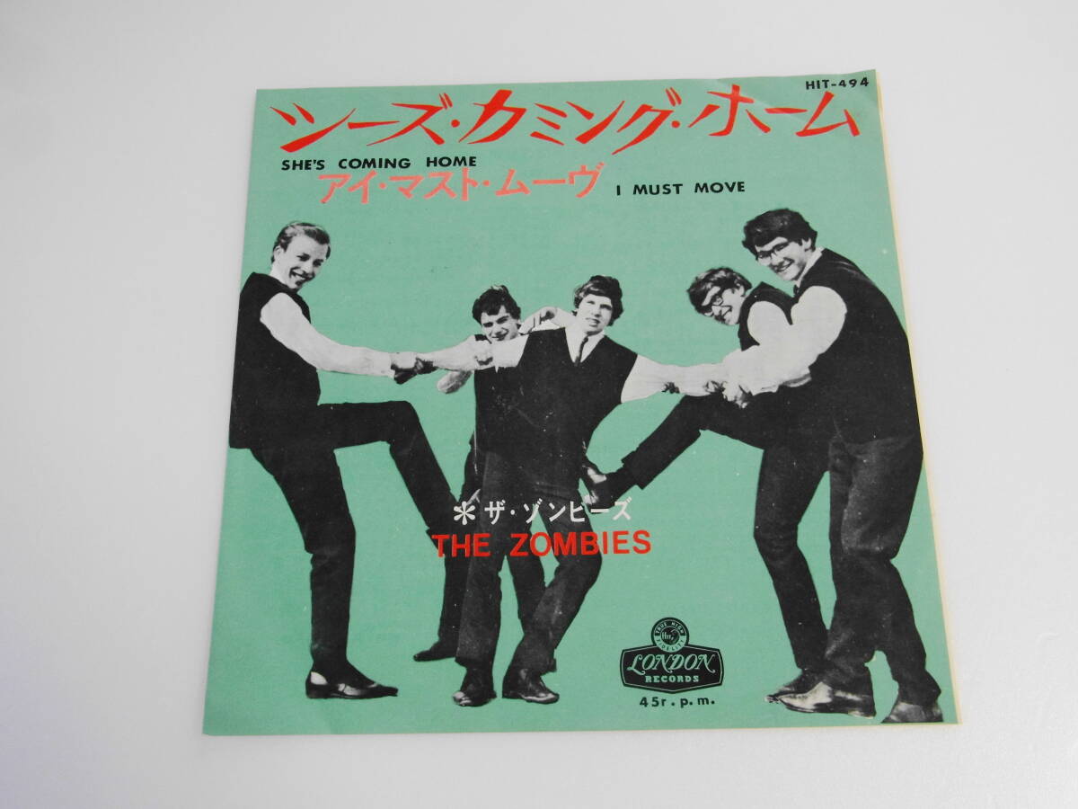 美品！希少EP☆◆☆【シーズ・カミング・ホーム/アイ・マスト・ムーヴ☆ザ・ゾンビ―ズ THE ZOMBIES】1965年（HIT-494）☆の画像1