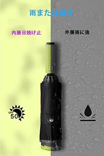 折りたたみ傘 メンズ 晴雨兼用 自動開閉 逆折り式 12本骨 レディース 日傘 折り畳み傘 UVカット ワンタッチ 大きい 梅雨対策 超撥水 遮_画像5