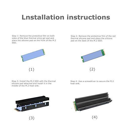 M.2 heat sink alloy aluminium NGFF heat sink NVME cooling sink 2280 M.2 SSD for M.2 SSD cooler,air conditioner set 